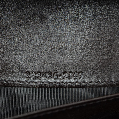 Gucci Monogram Margaux Calfskin Sukey Continental Organizer Wallet Beige Ebony Cocoa 8 of 8