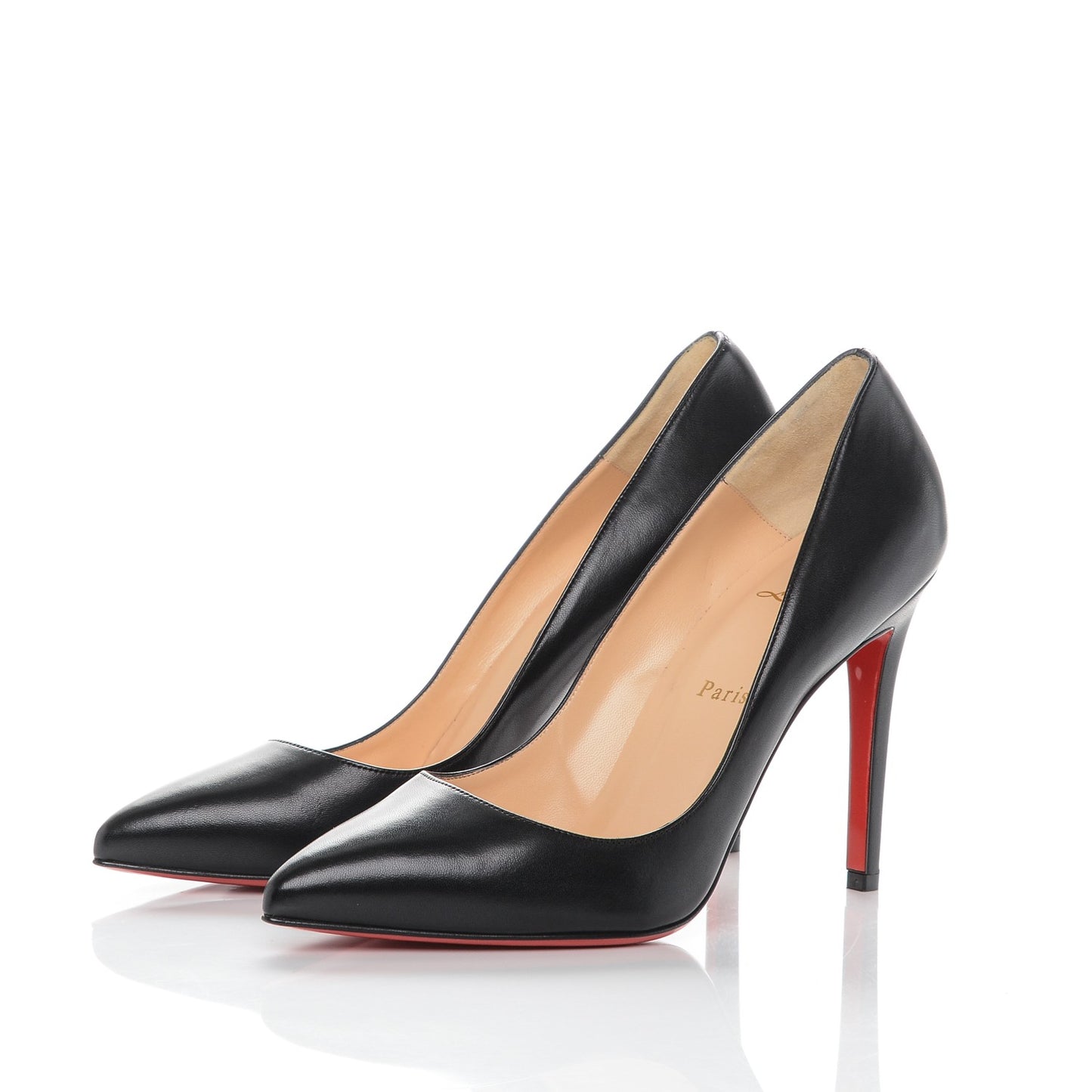 Shiny Nappa Pigalle 100 Pumps 39.5 Black