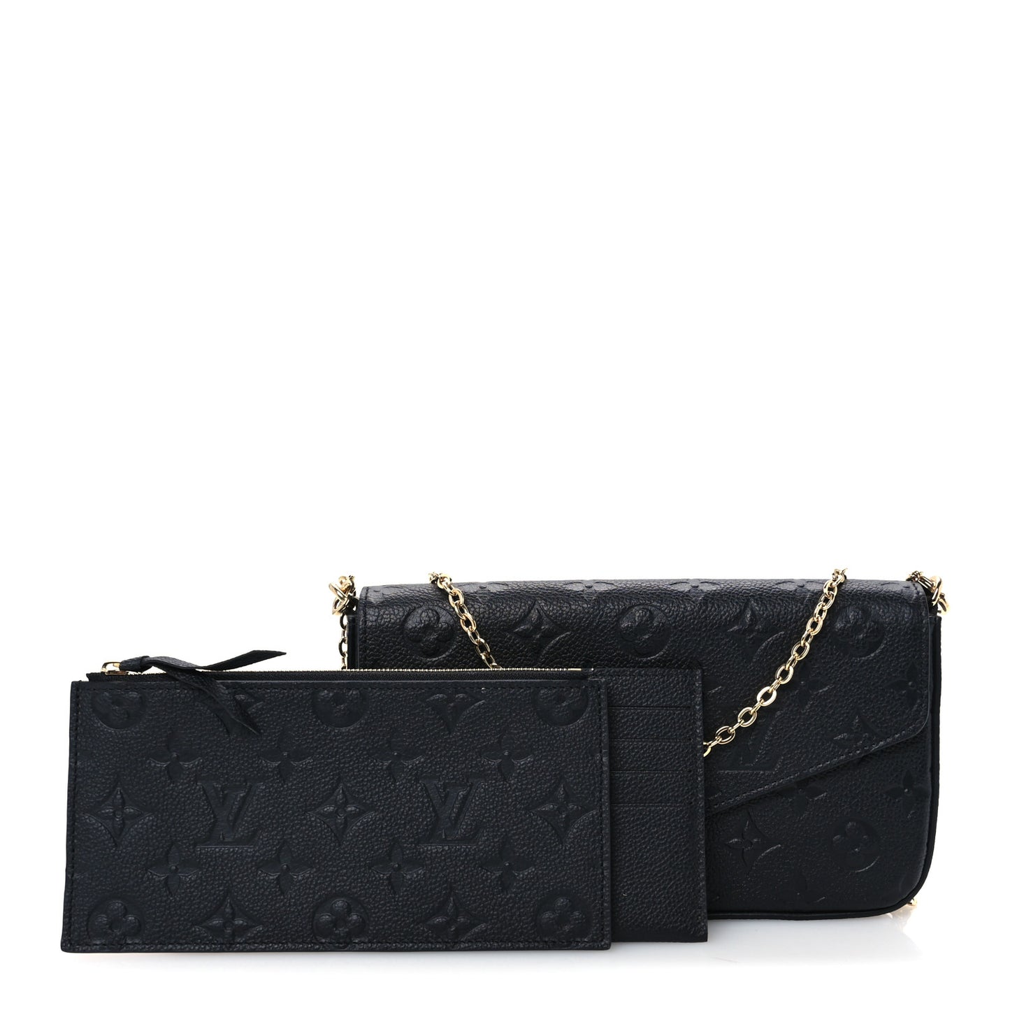 Empreinte Pochette Felicie Chain Wallet Black