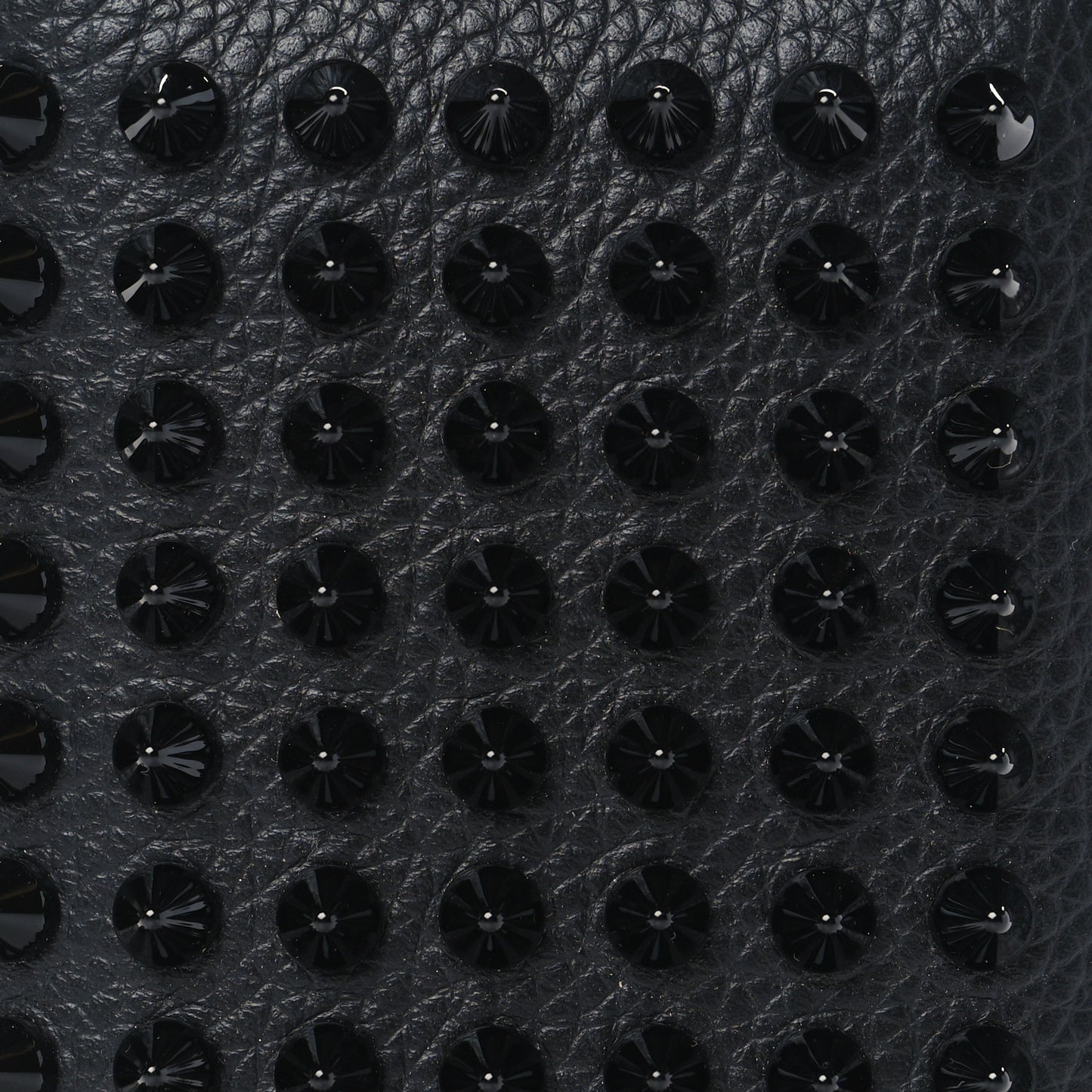 Calfskin Spiked Sifnos Bi-Fold Wallet Black