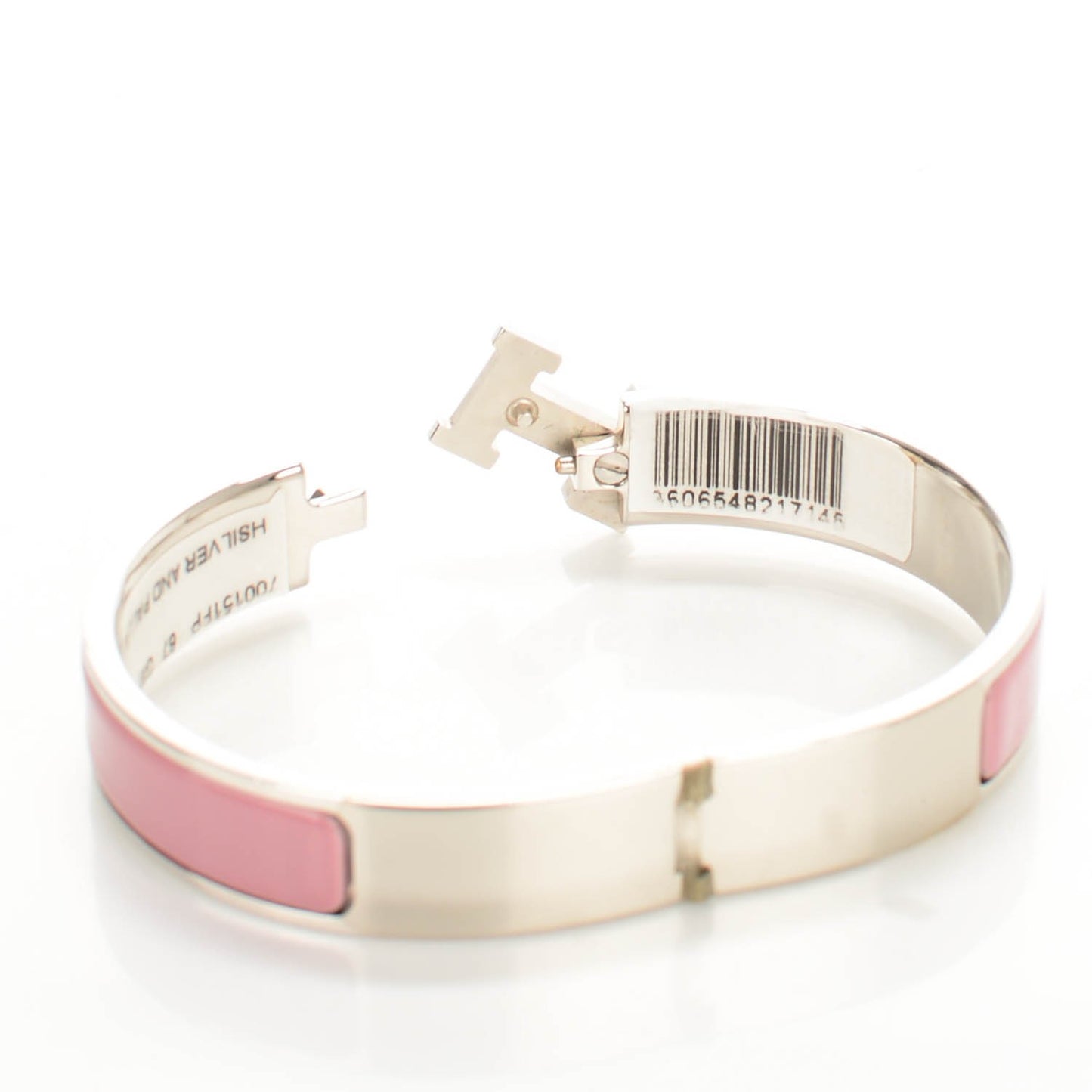 Enamel Narrow Clic Clac H Bracelet GM Vieux Rose