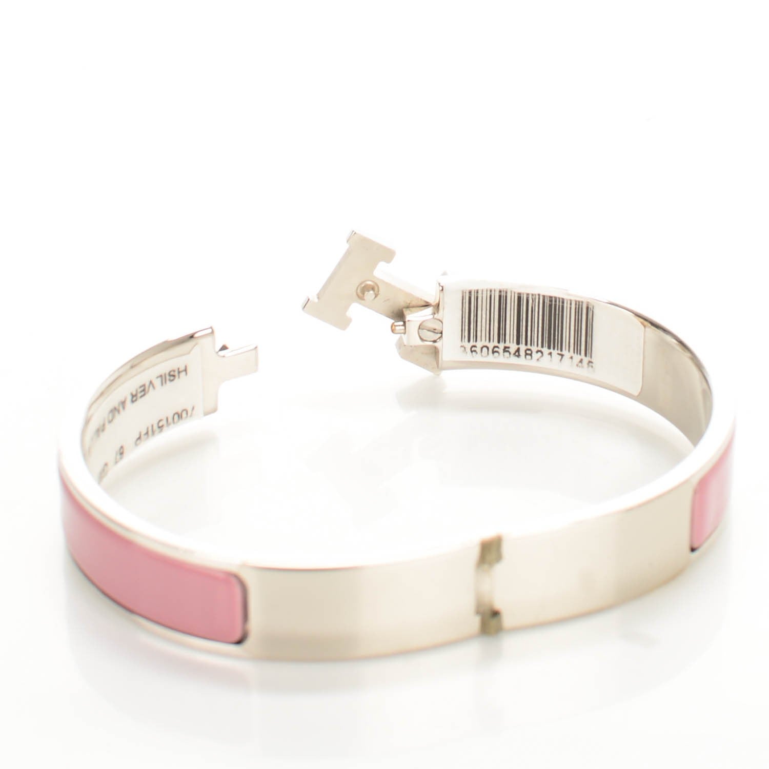 Hermes Enamel Narrow Clic Clac H Bracelet GM Vieux Rose 4 of 4