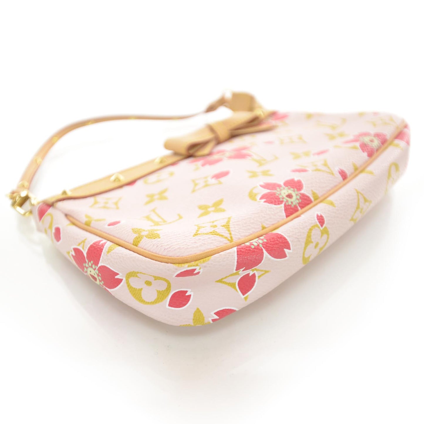 Monogram Cherry Blossom Pochette Accessories Red