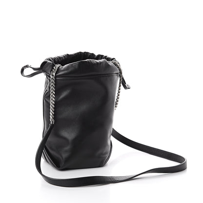 Saint Laurent Lambskin Small Teddy Bucket Bag Black 3 of 8