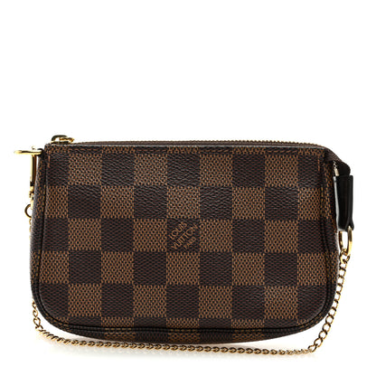 Louis Vuitton LOUIS VUITTON Damier Ebene Mini Pochette Accessories 1 of 8