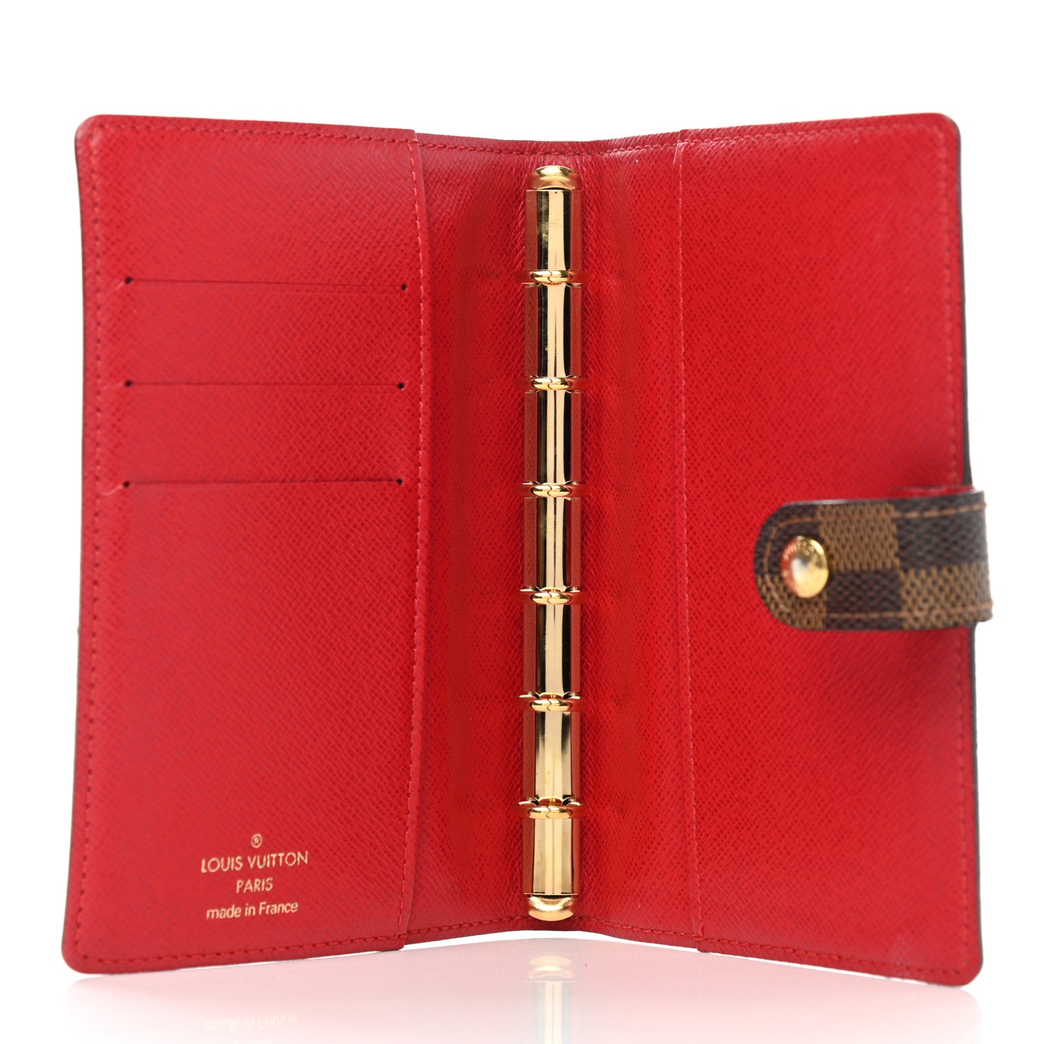 Louis Vuitton Damier Complice Trunks and Bags Small Ring Agenda Cover Red 5 of 7