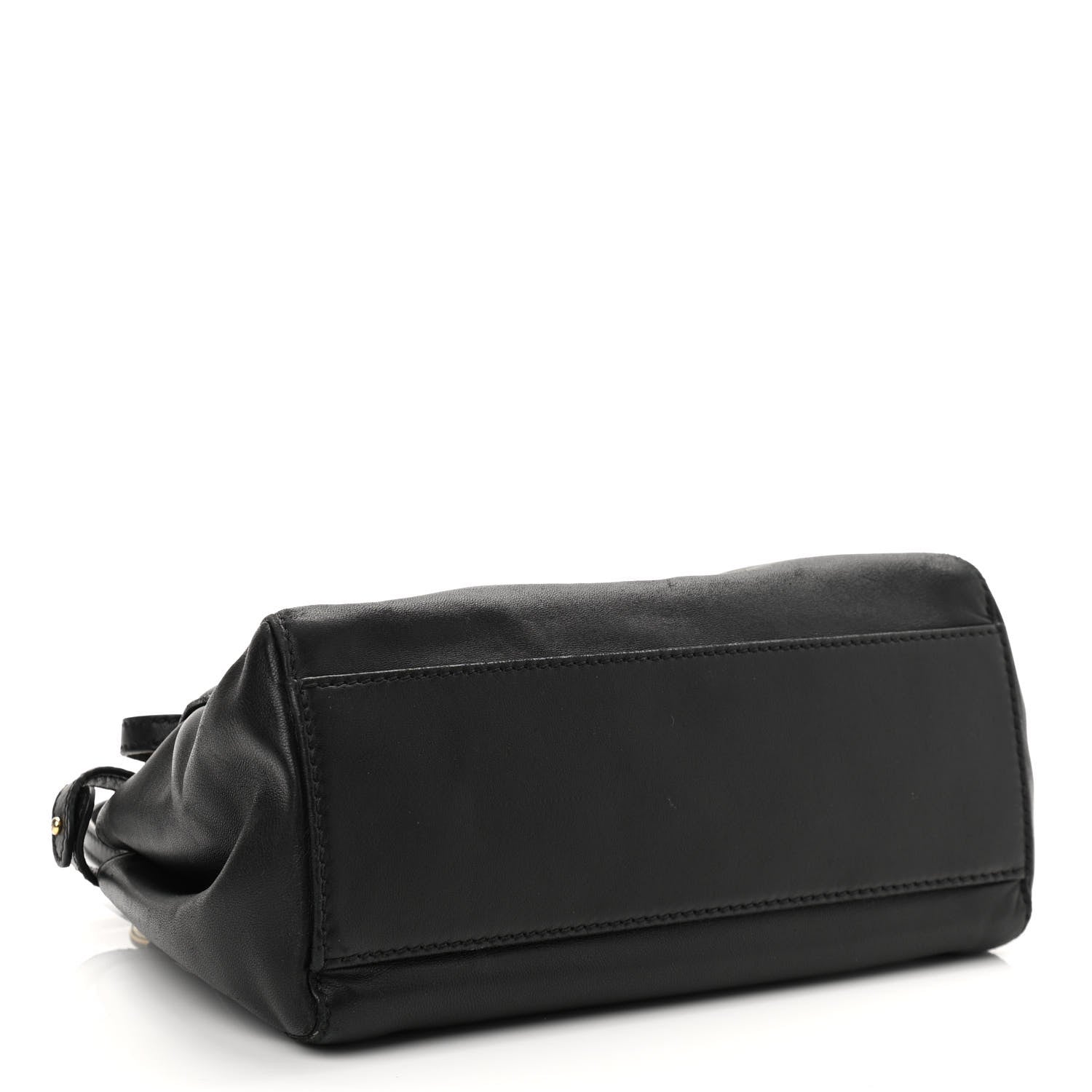 Fendi Nappa Mini Peekaboo Iconic Satchel Black 4 of 15