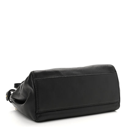Fendi Nappa Mini Peekaboo Iconic Satchel Black 4 of 15