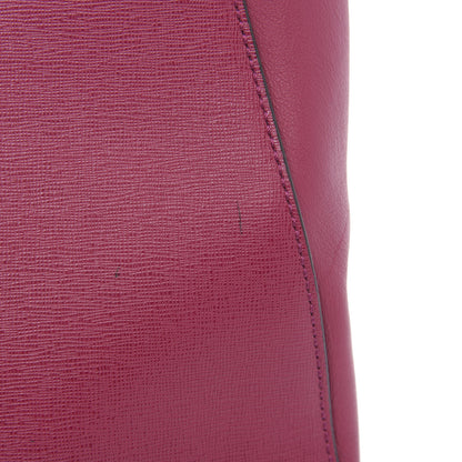 Fendi Vitello Elite Flamingo Regular 2Jours Tote Amarena 12 of 13