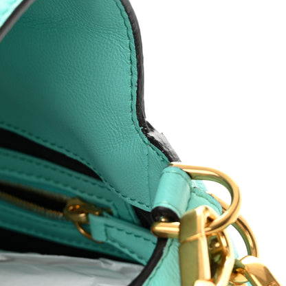 Fendi Nappa FF 1974 Embossed Baguette Spring Turquoise 10 of 11