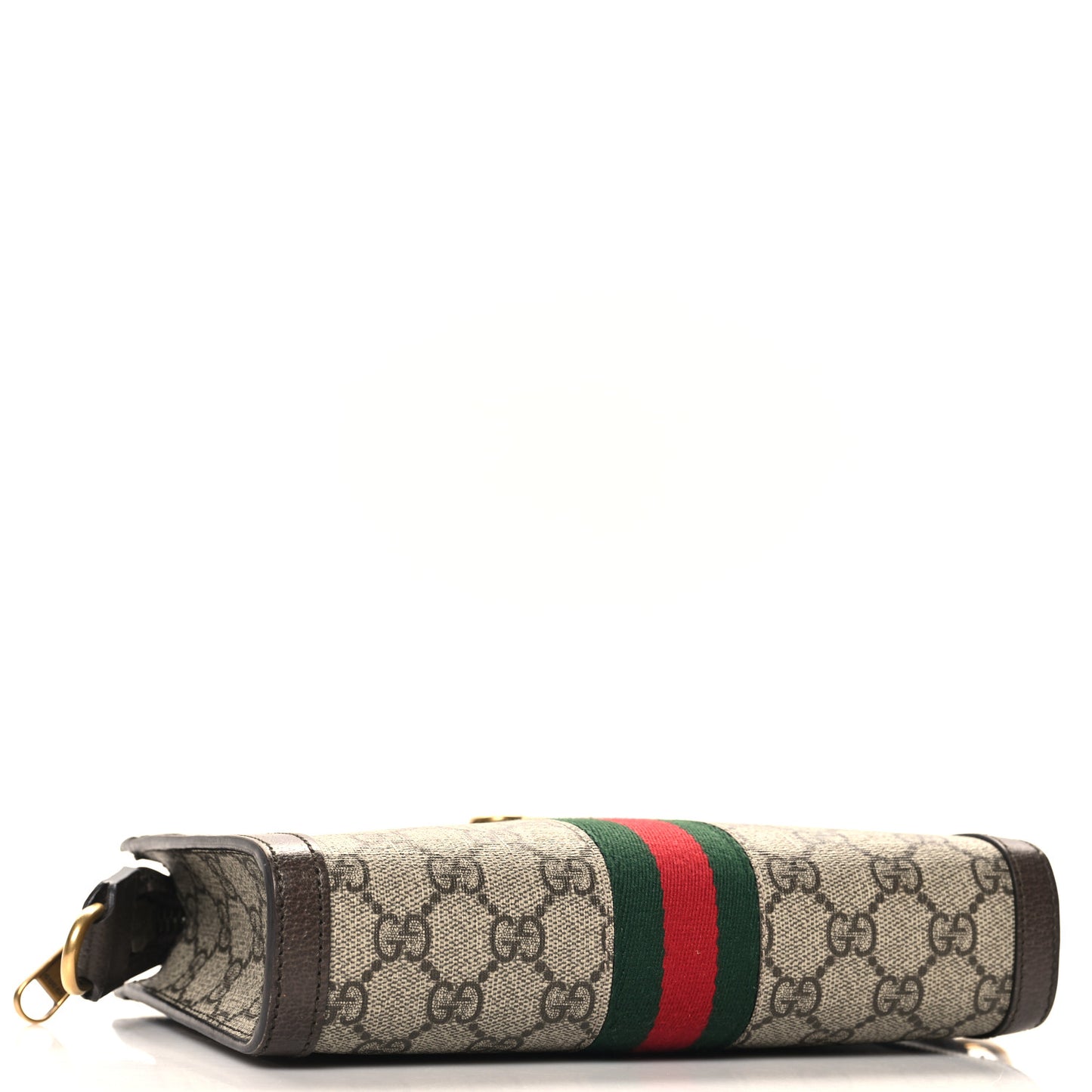 GG Supreme Monogram Web Small Ophidia Shoulder Bag Brown