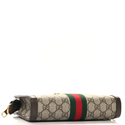 Gucci GG Supreme Monogram Web Small Ophidia Shoulder Bag Brown 4 of 12
