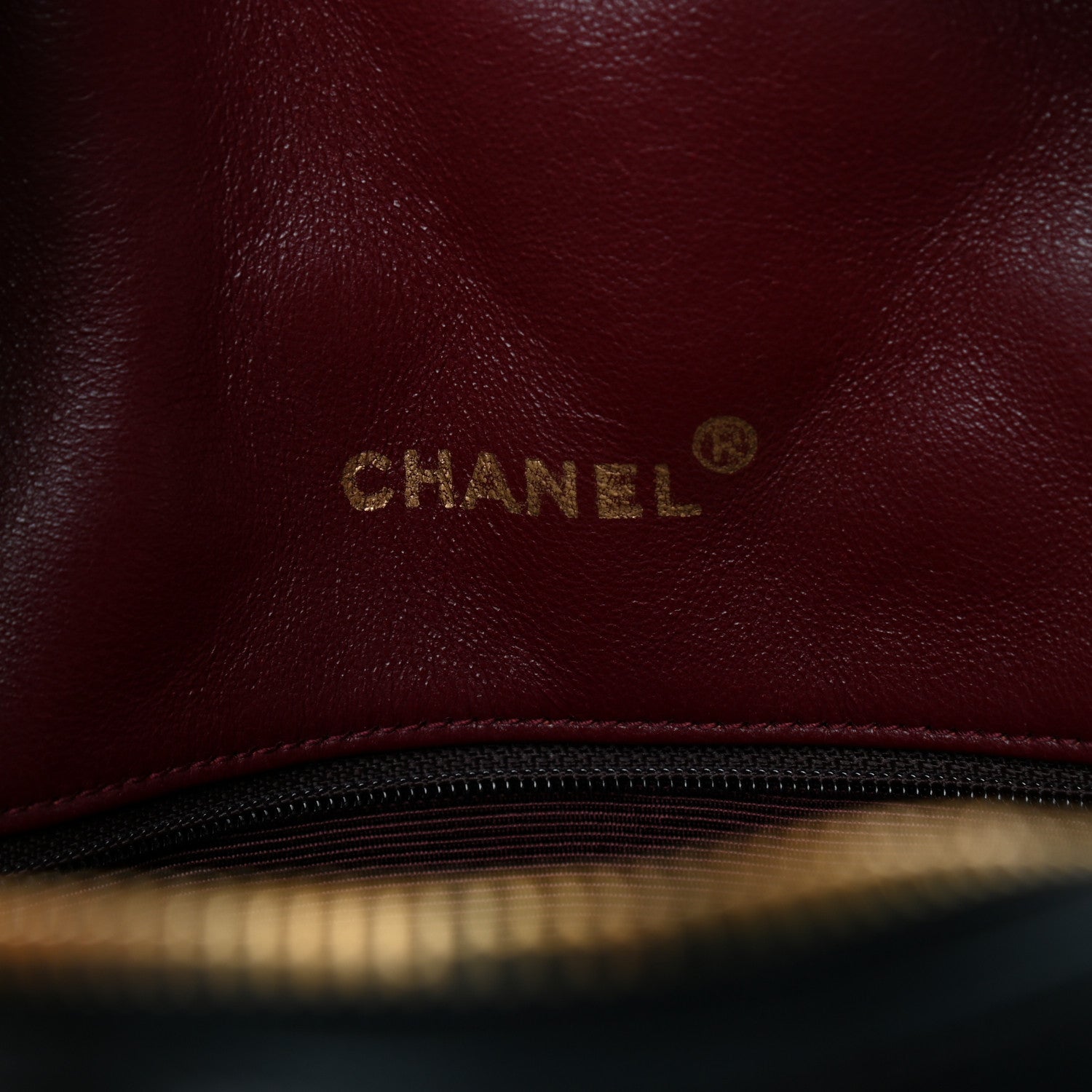 Chanel Lambskin Quilted Logo Bowling Bag Black 6 of 15