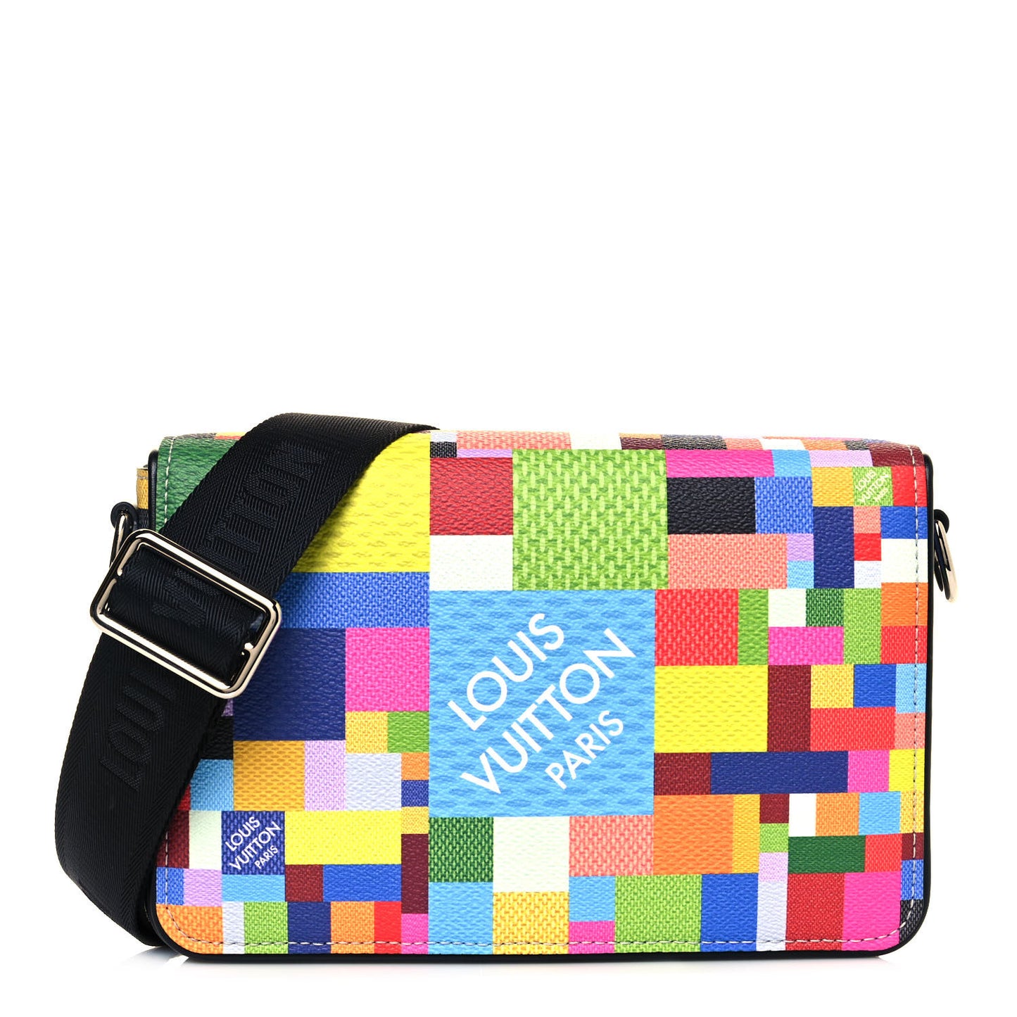 Damier Graphite 3D Studio Messenger Multicolor