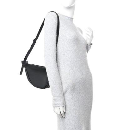The Row Smooth Calfskin Small Slouchy Banana Bag Black 2 of 9