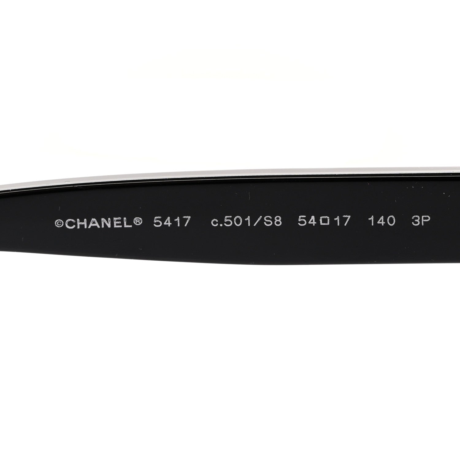 Chanel Acetate Polarized Square Sunglasses 5417 Black 5 of 8