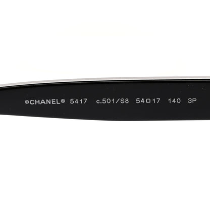 Chanel Acetate Polarized Square Sunglasses 5417 Black 5 of 8