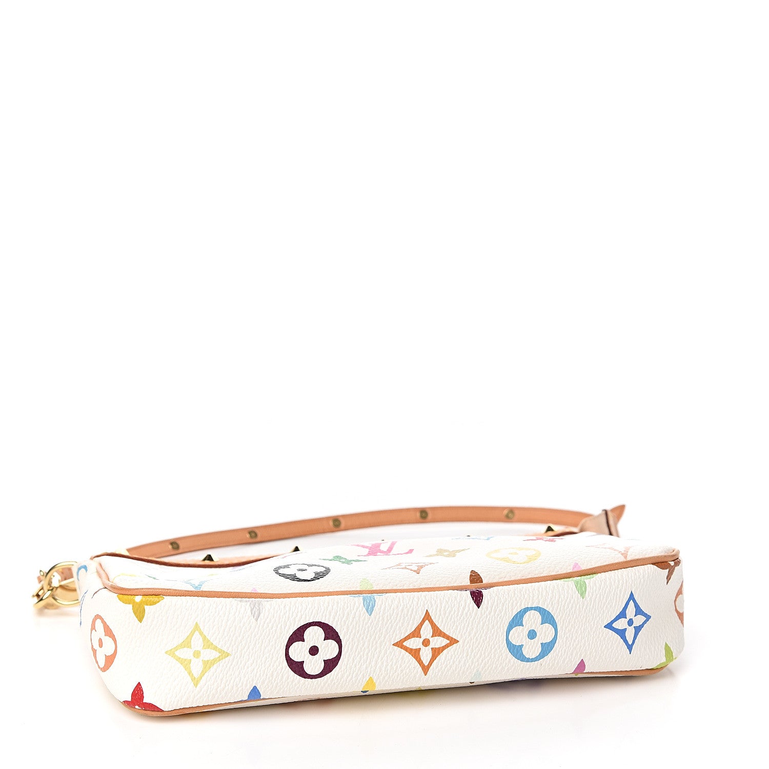 Louis Vuitton Monogram Multicolor Pochette Accessories White 3 of 9