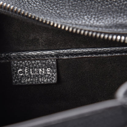 Celine Drummed Calfskin Nano Luggage Black 8 of 8