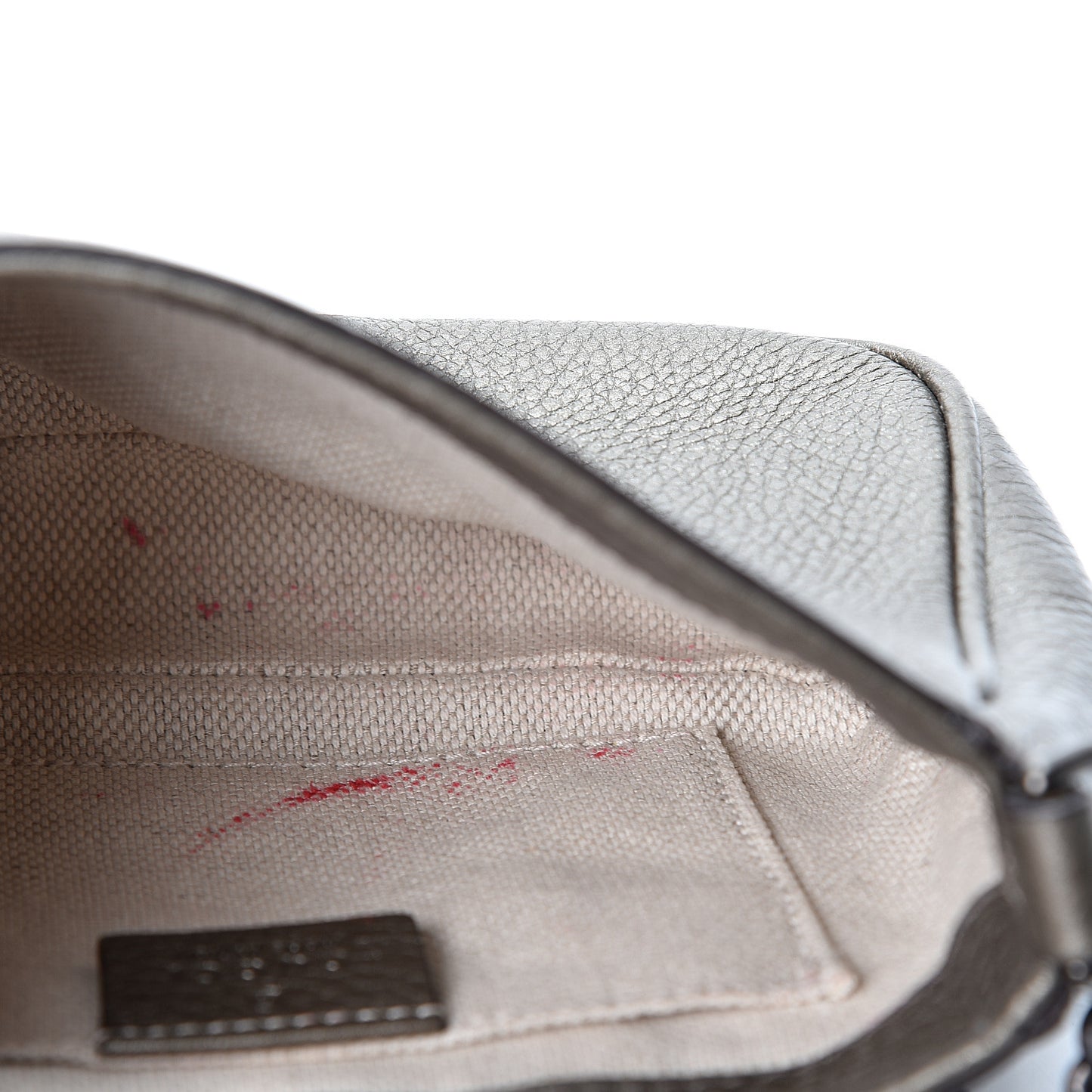 Metallic Pebbled Calfskin Small Soho Flap Crossbody Sasso