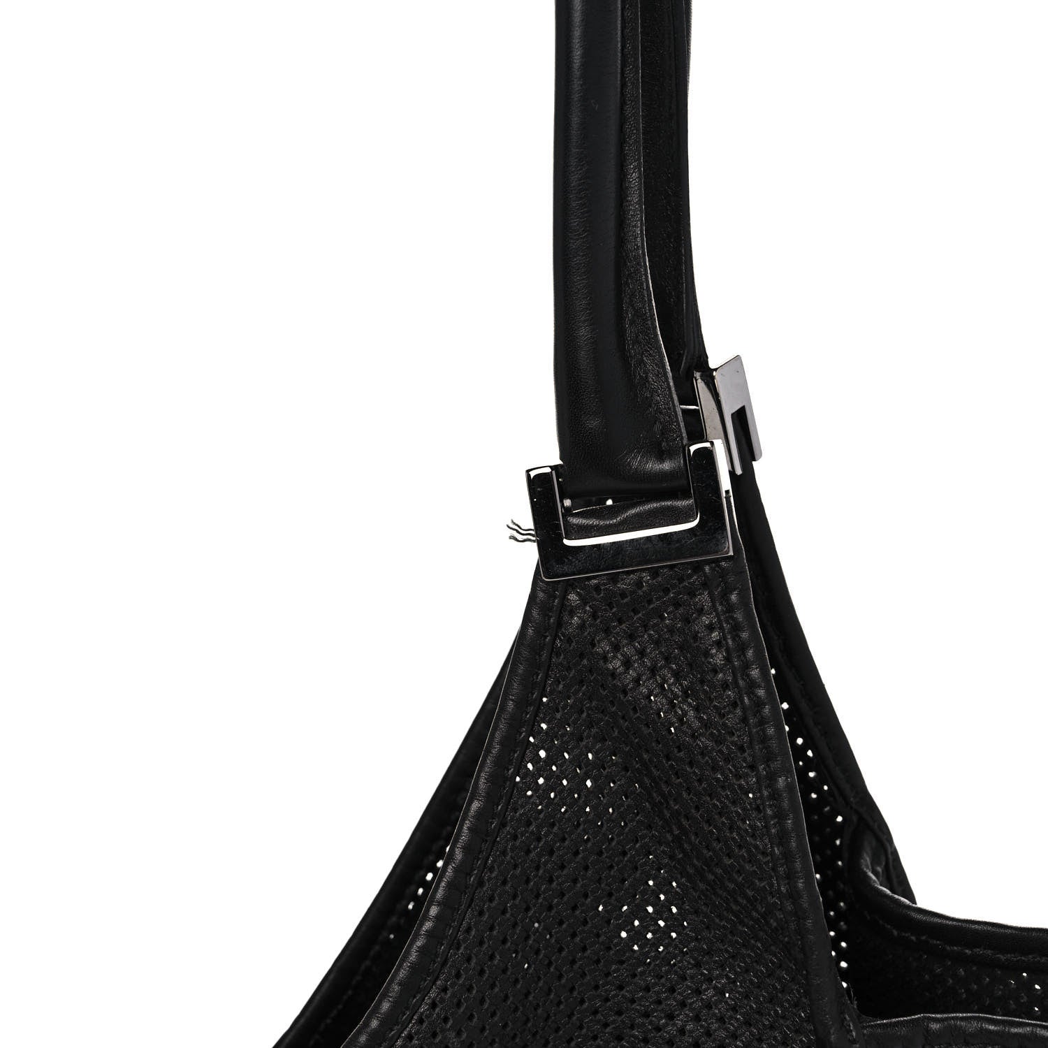 Gucci Perforated Calfskin Jackie O Hobo Black 11 of 14