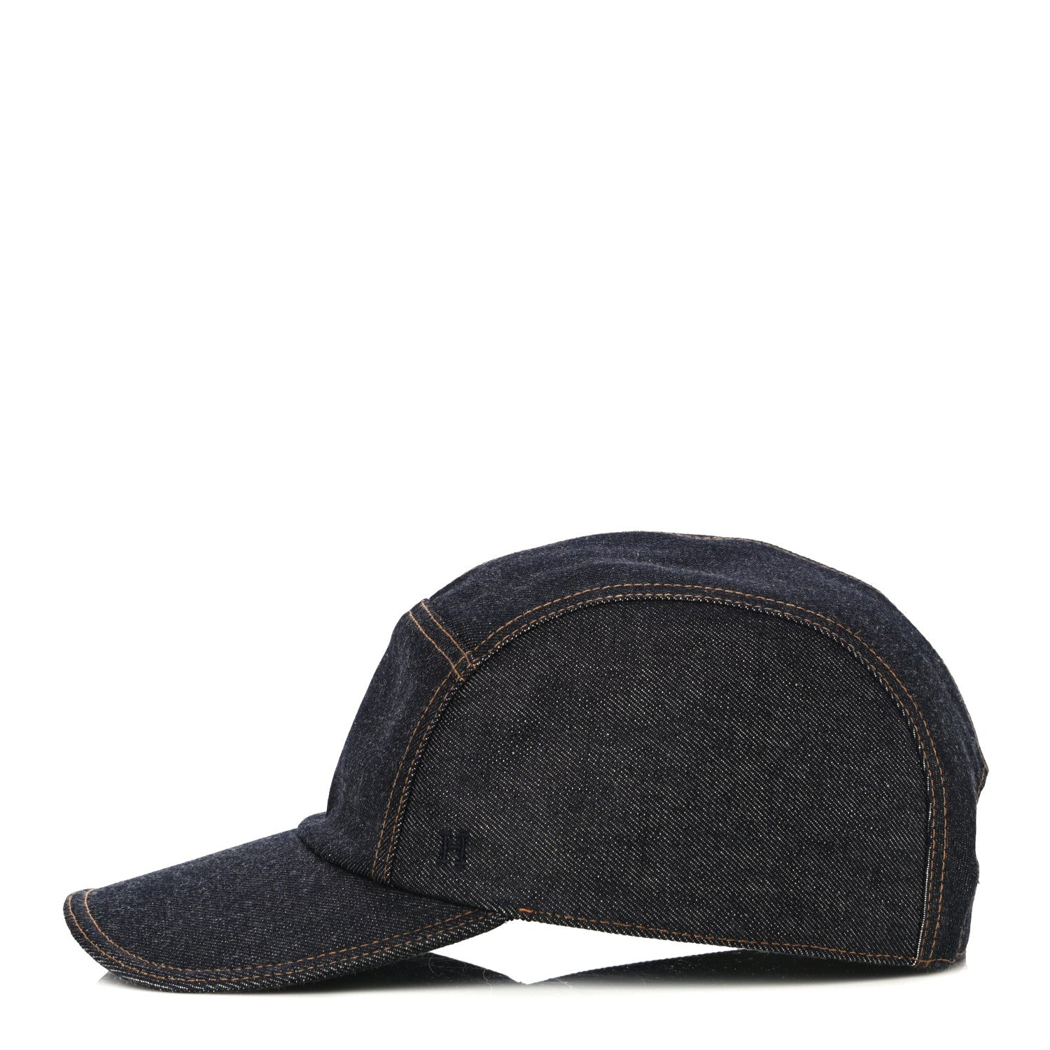 Hermes Cotton Denim Nevada Hat 58 Indigo 3 of 8