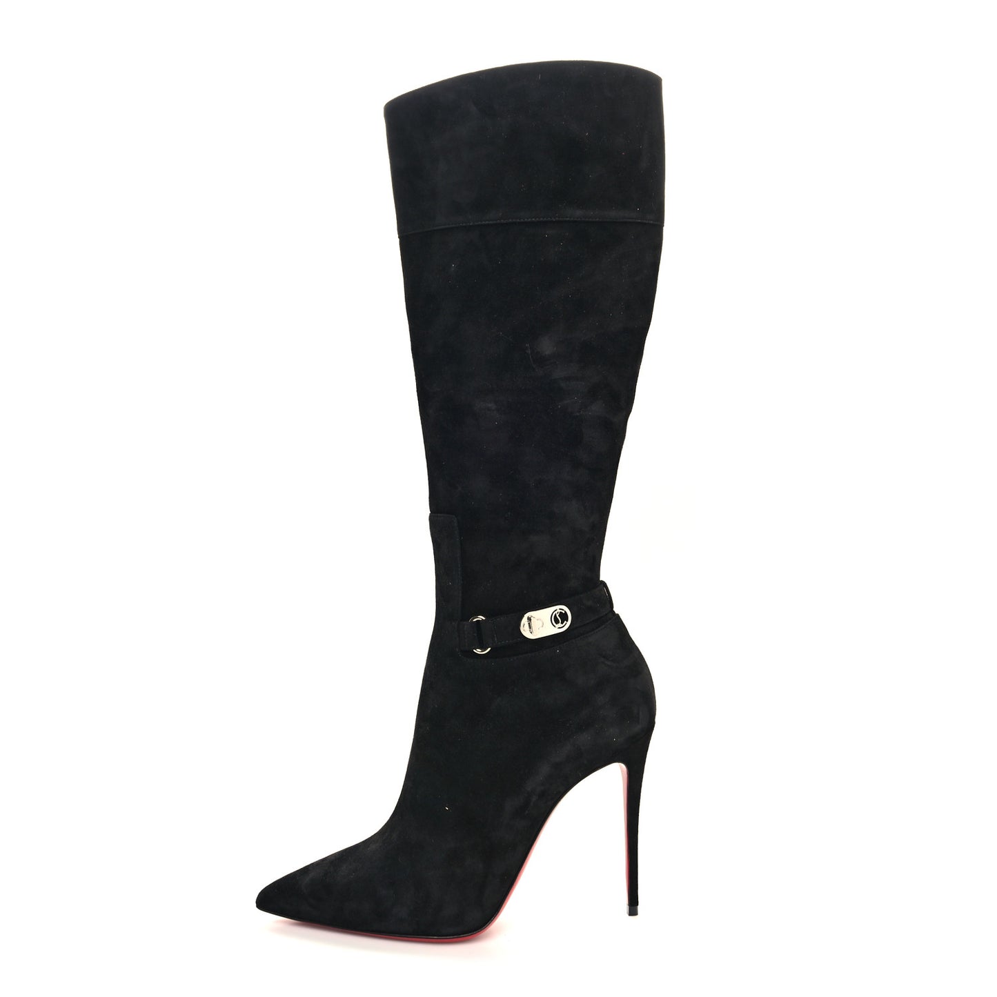 Suede Lock Kate Botta 100 Knee High Boots 38 Black