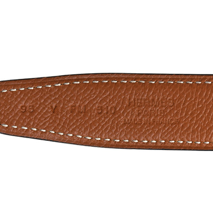 Hermes Swift Epsom 24mm Mini Constance H Belt 95 Black Gold 4 of 7