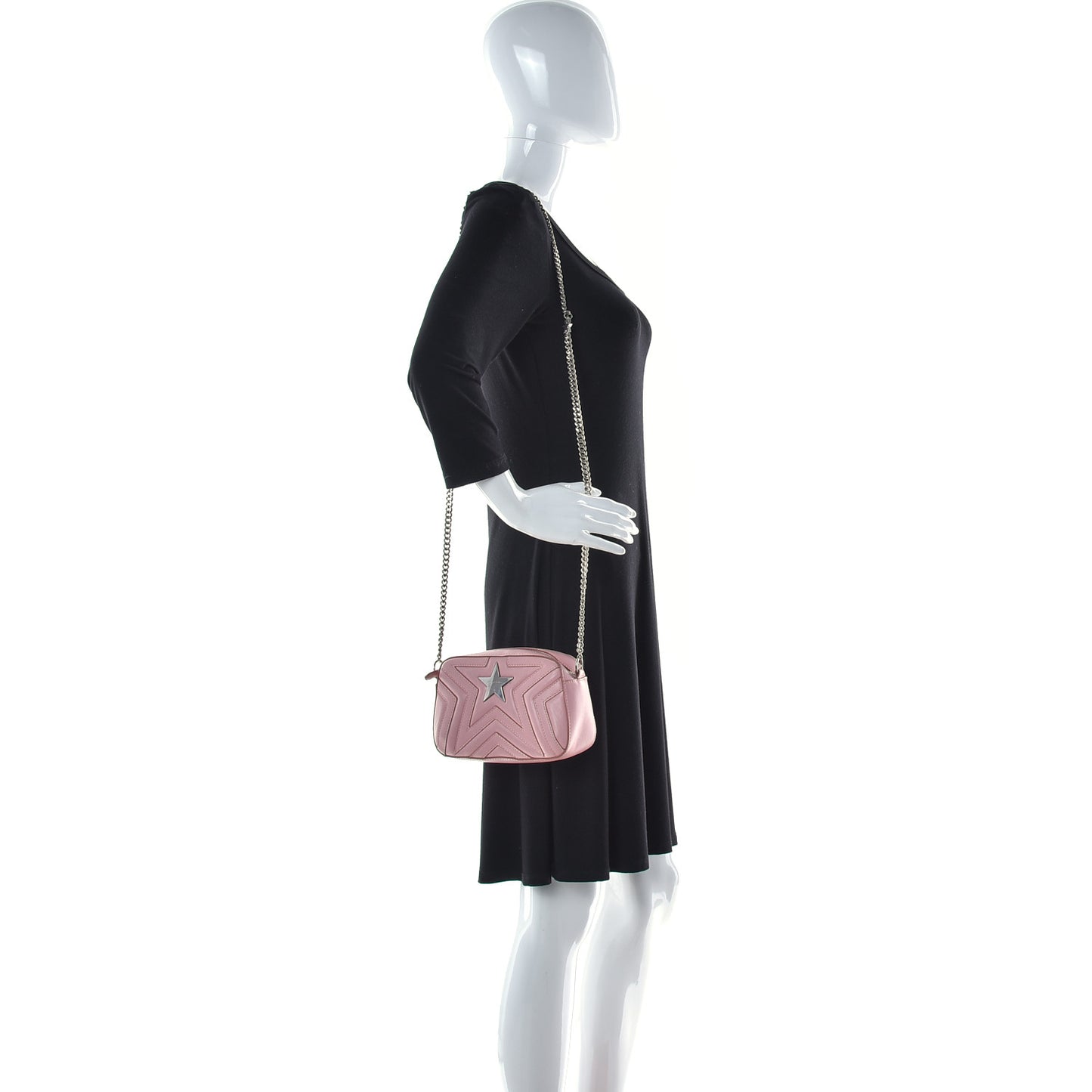 Eco Alter Nappa Star Patch Shoulder Bag Pink