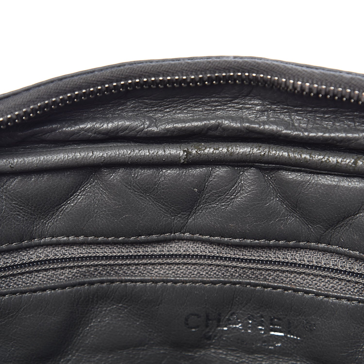 Chanel Aged Calfskin Quilted Large Reissue Camera Case Grey 10 of 14