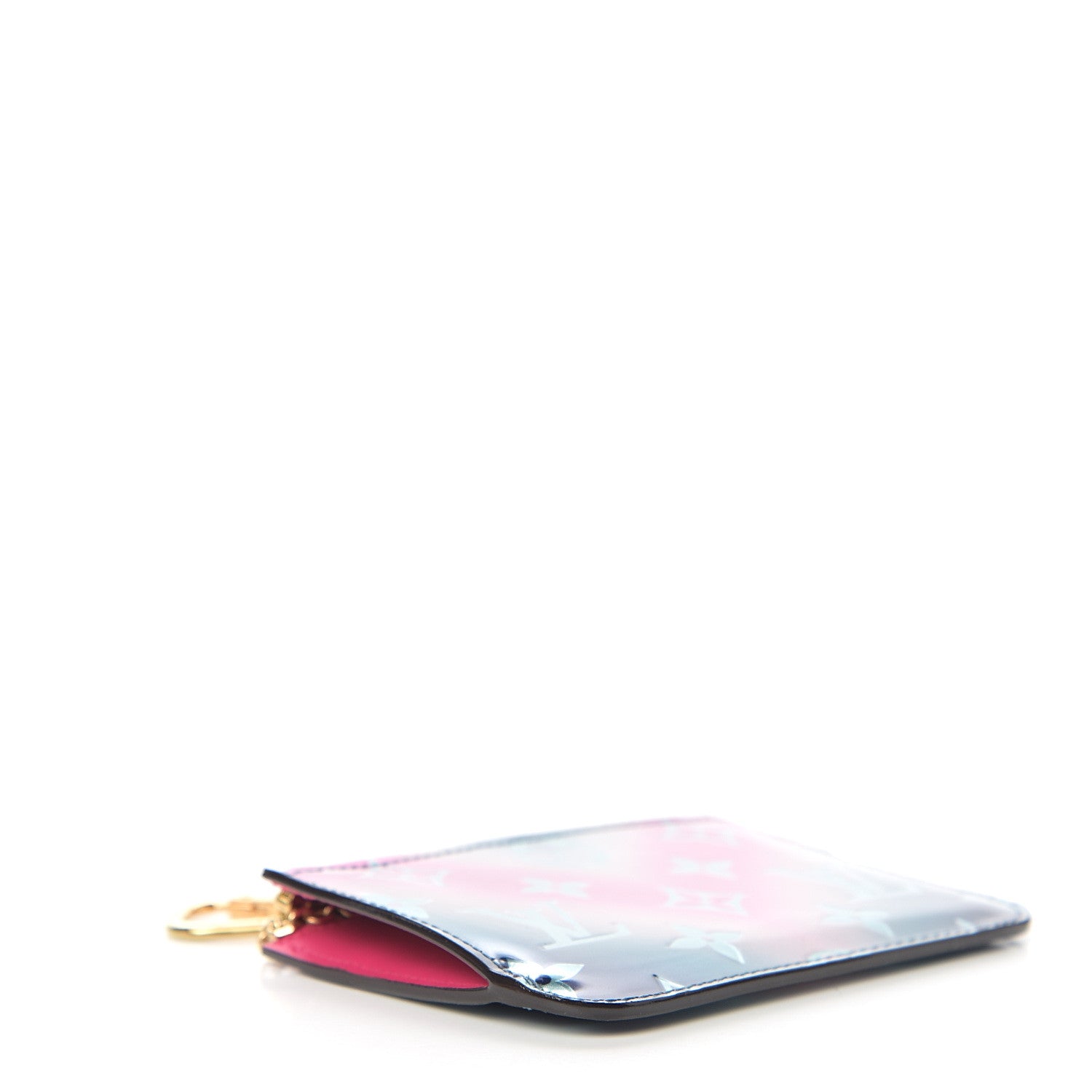 Louis Vuitton Metallic Vernis Degrade Key Pouch Blue Pink 3 of 6