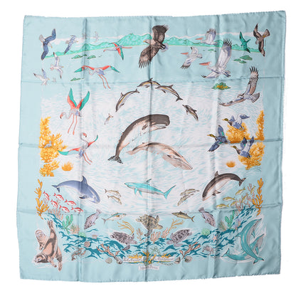 Hermes Silk La Vie Precieuse de La Mediterranee Scarf 90 2 of 5