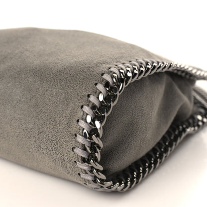 Stella McCartney Shaggy Deer Mini Falabella Fold Over Tote Light Grey 8 of 8