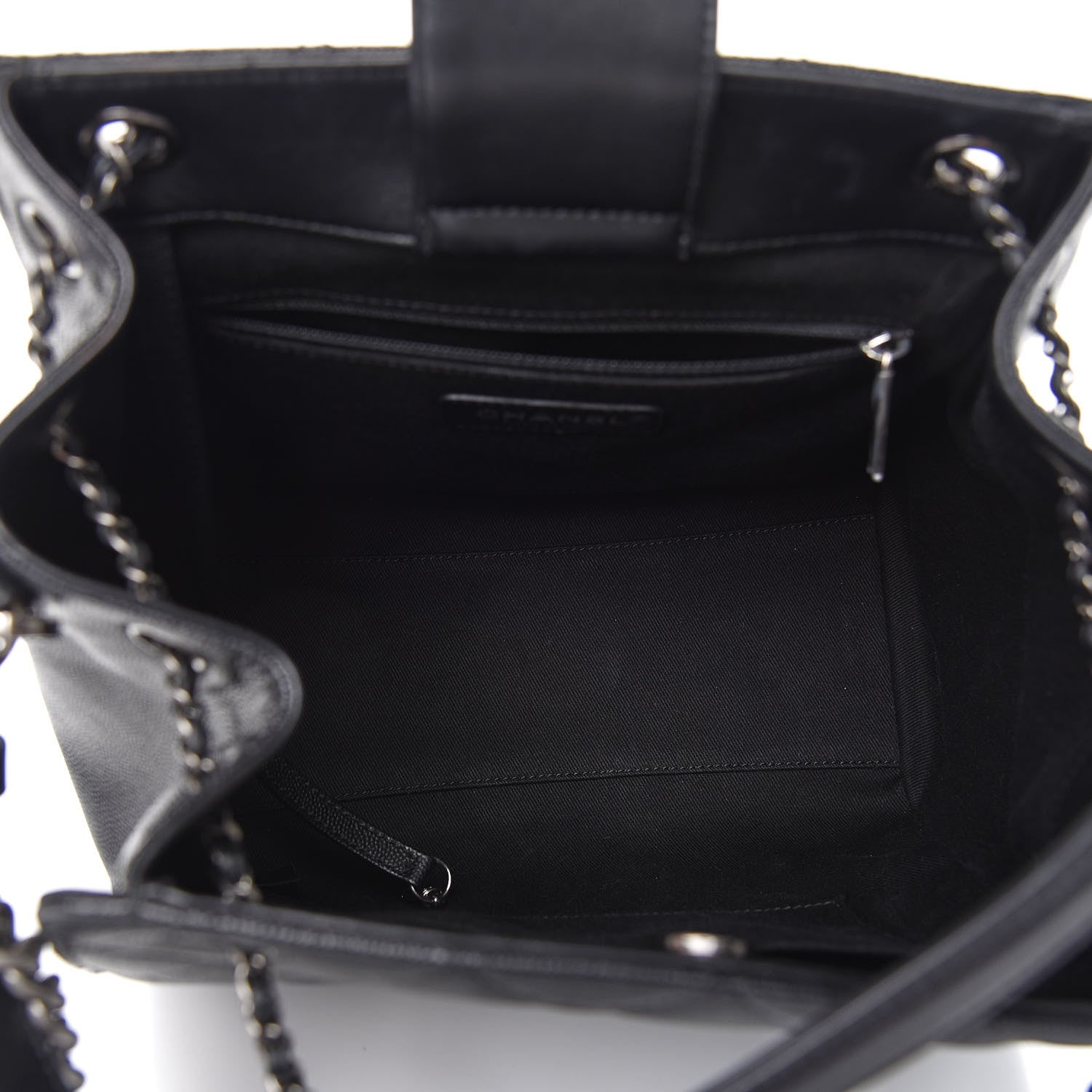 Chanel Caviar Quilted Medium CC Bucket Bag Black 5 of 10