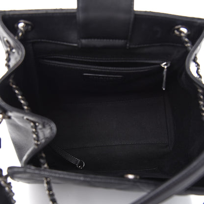 Chanel Caviar Quilted Medium CC Bucket Bag Black 5 of 10