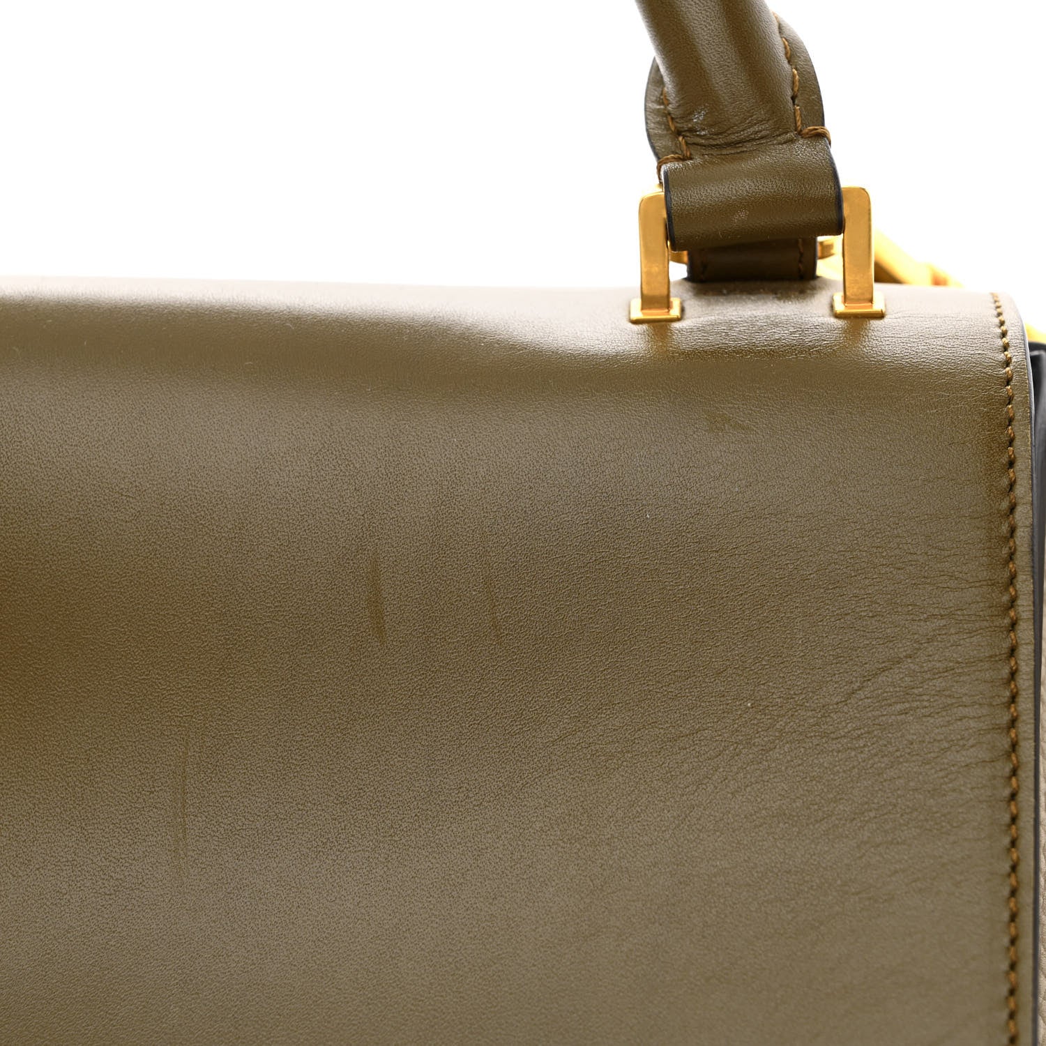 Celine Small Tri-color Trapeze Olive 14 of 21