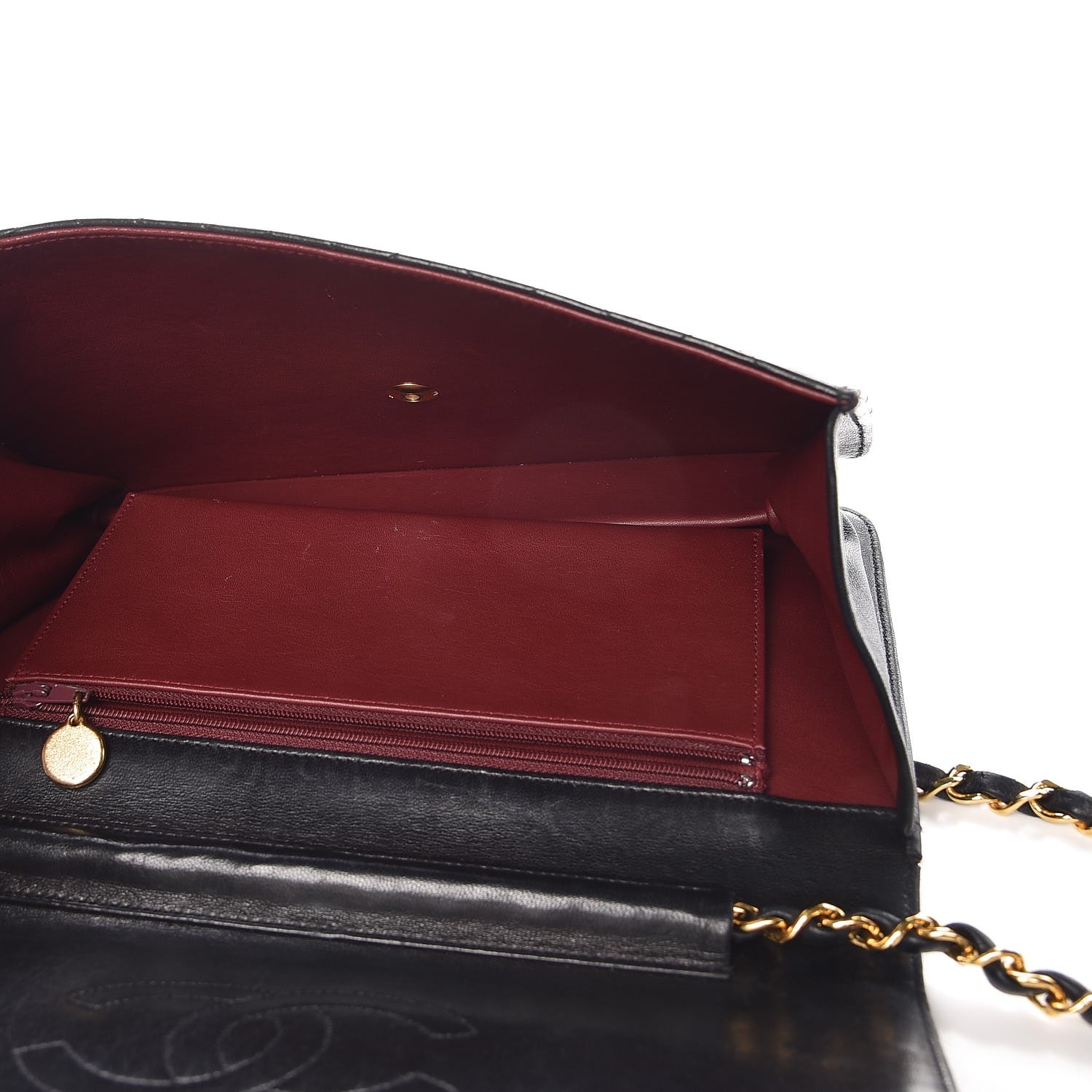 Chanel Lambskin Quilted Medium Single Flap Black 5 of 10