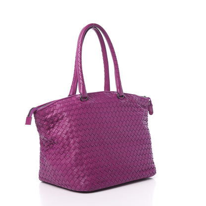 Bottega Veneta Nappa Intrecciato Top Handle Tote Orchid 3 of 16