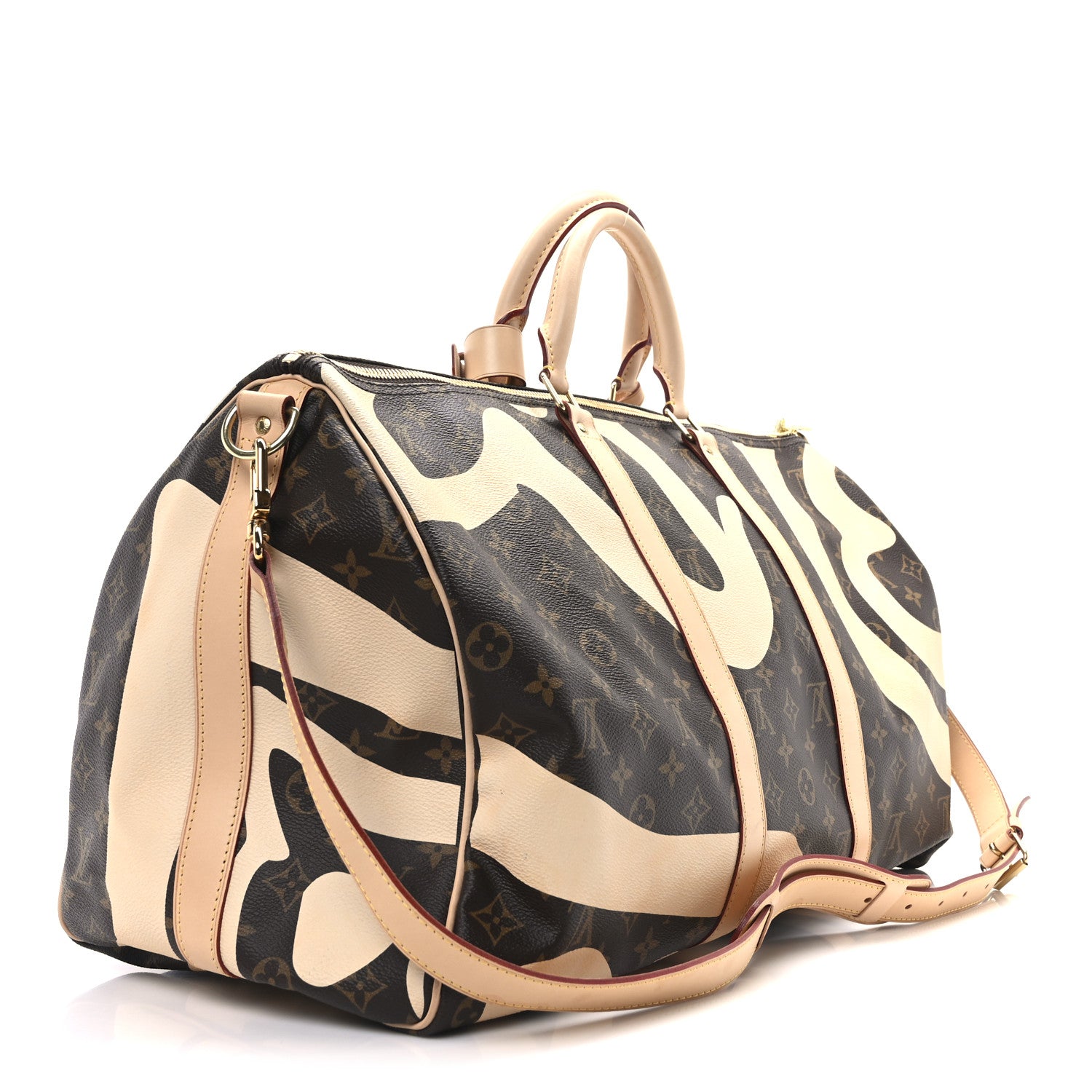 Louis Vuitton Monogram Tahitienne Saint Barth Keepall Bandouliere 50 3 of 9