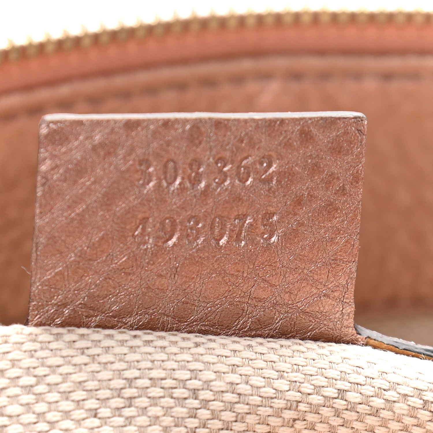 Gucci Metallic Cellarius Calfskin Small Soho Top Handle Satchel Pink 6 of 10