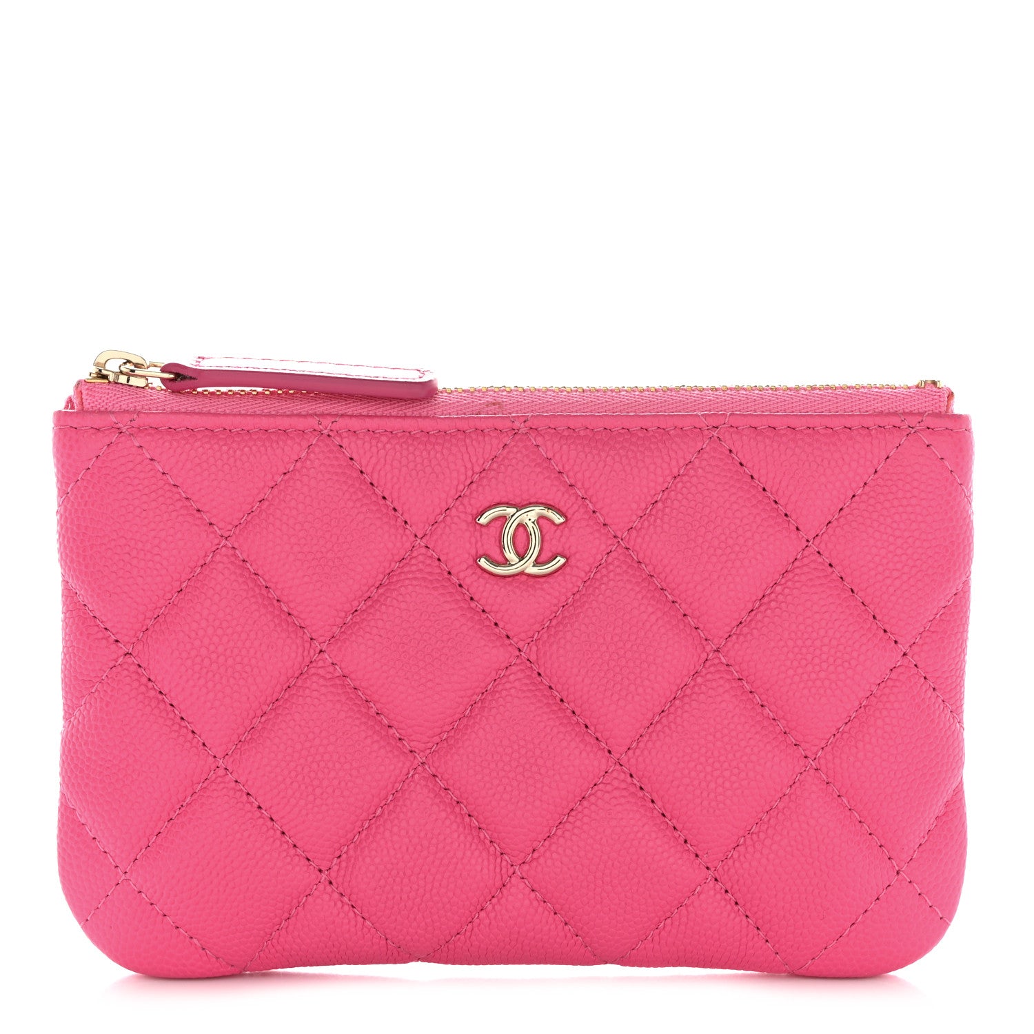 Chanel Caviar Quilted Small Cosmetic Case Pink 1 of 9