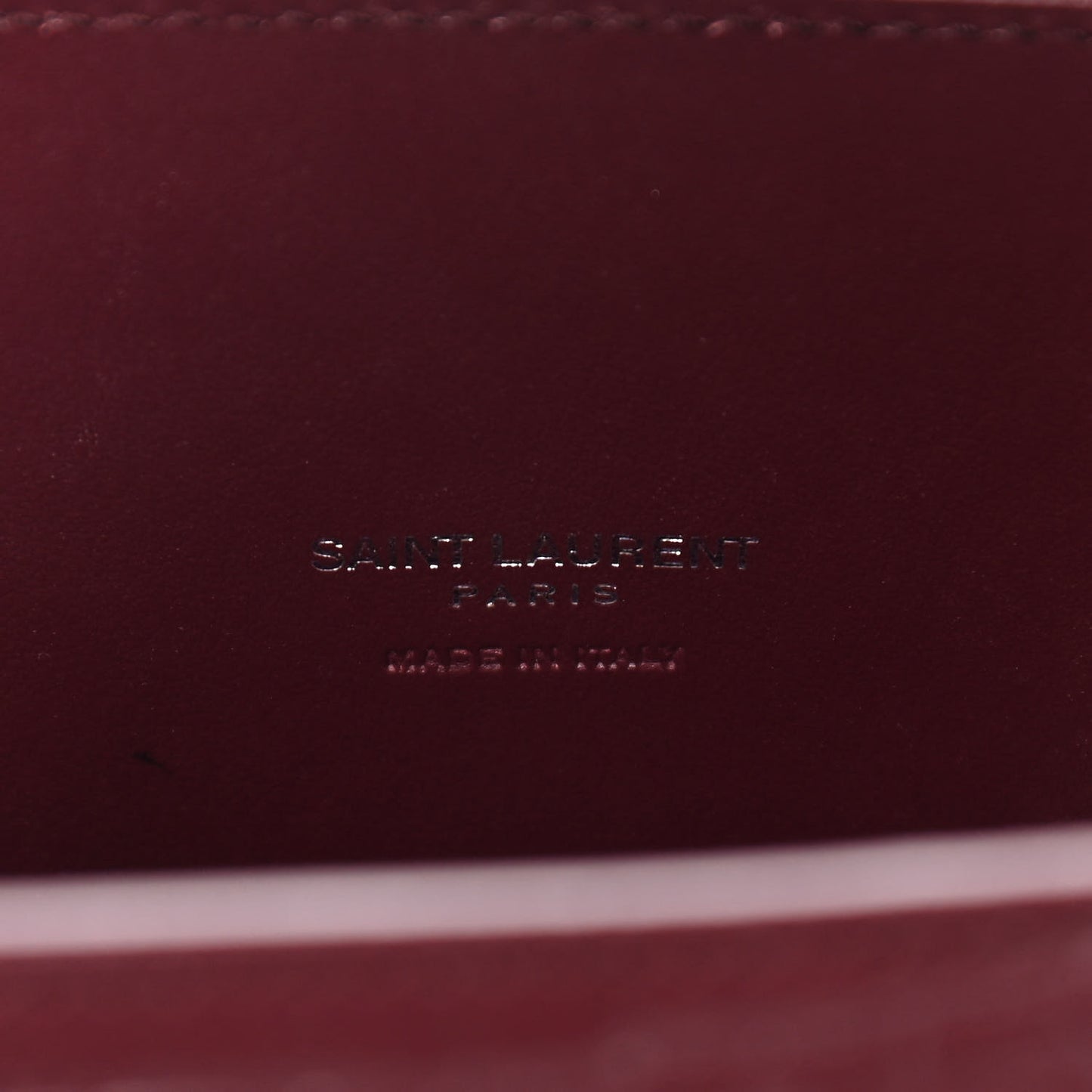 Calfskin Crocodile Embossed Baby Sac De Jour Bordeaux