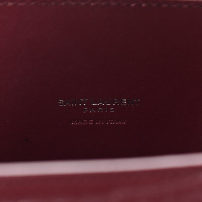 Saint Laurent Calfskin Crocodile Embossed Baby Sac De Jour Bordeaux 8 of 8
