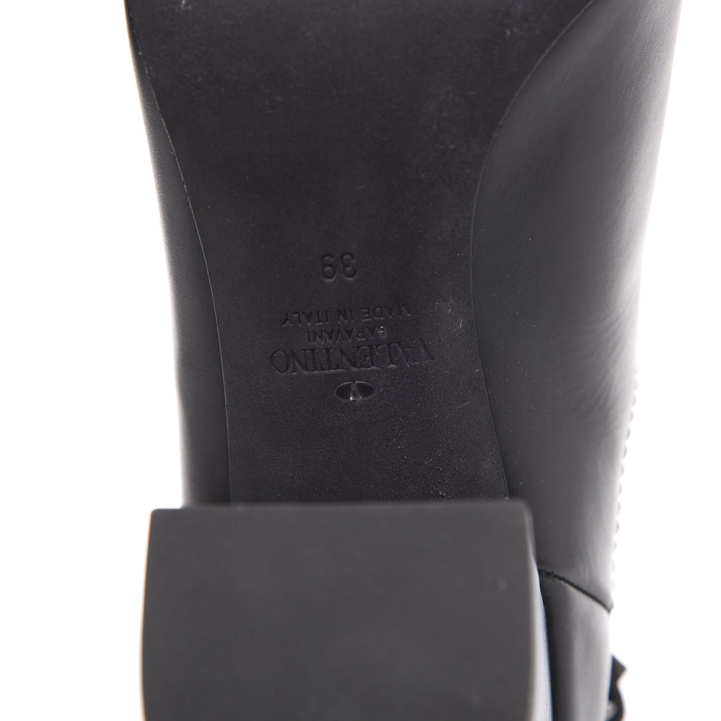 Calfskin Rockstud Chelsea 85mm Ankle Boots 39 Black