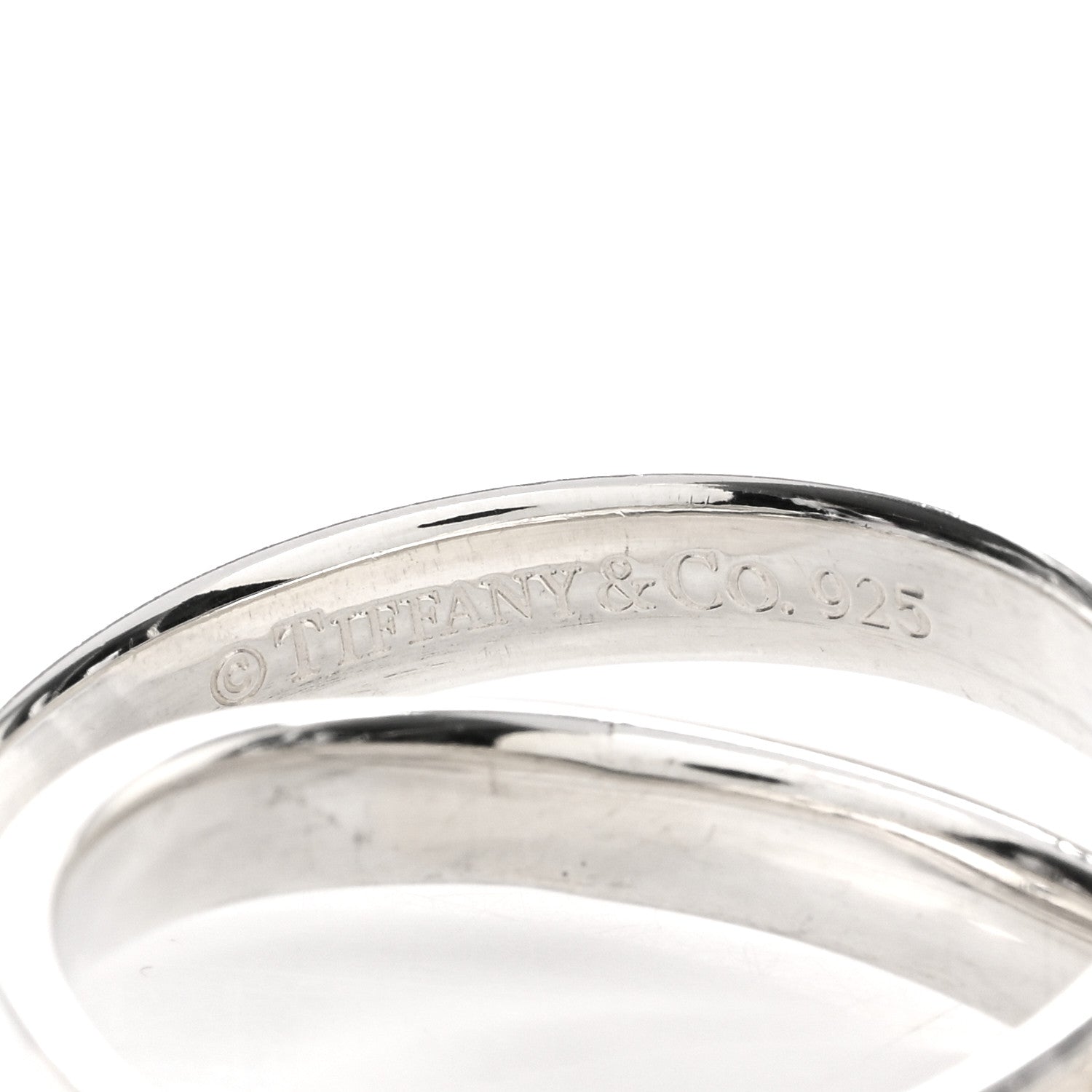 Tiffany Sterling Silver 1837 Interlocking Circles Ring 58 8.25 4 of 4
