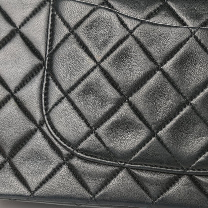 Chanel Lambskin Quilted Medium Double Flap Black 17 of 20