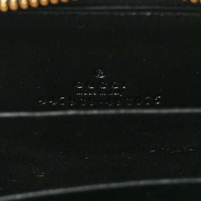 Gucci Guccissima Zip Around Card Case Black 6 of 9