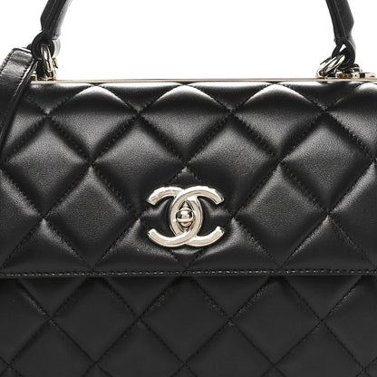 Chanel Lambskin Quilted Small Trendy CC Dual Handle Flap Bag Black 8 of 11