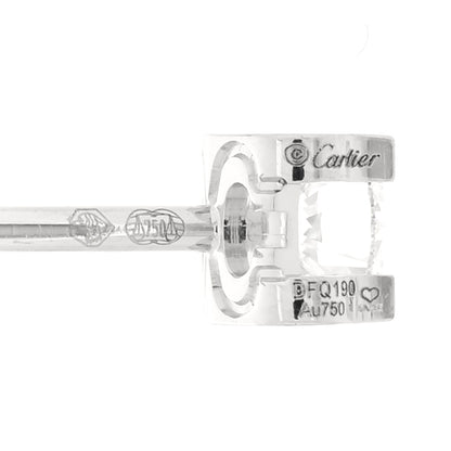 Cartier 18K White Gold Diamond .46ctw C De Cartier Earrings 4 of 5