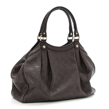 Gucci Guccissima Medium Sukey Tote Chocolate 3 of 10